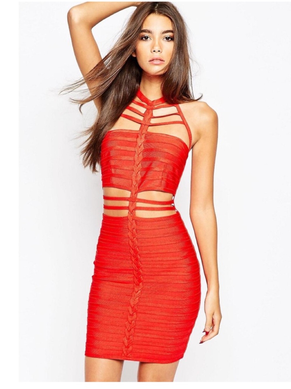Wow Couture  GOLD LABEL  🔥 Bondage Strappy Cutout Bodycon Dress -